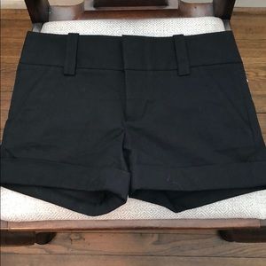 Black cuffed short